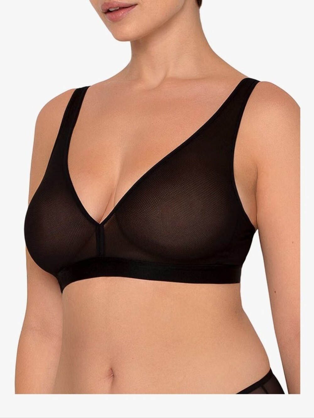 NWT Smart & Sexy Sheer Mesh Plunge Bralette